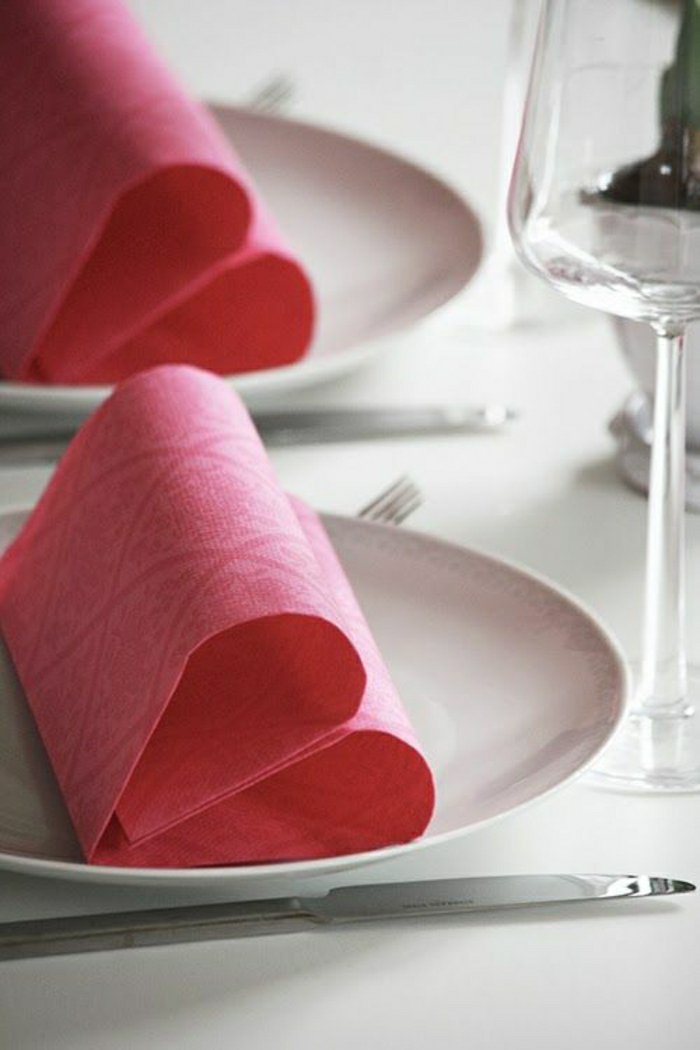 1-розови хартиени салфетки бръчки по-лесен начин