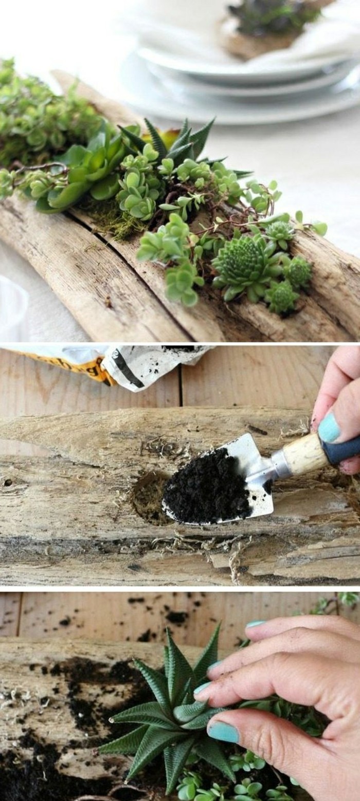 10 Driftwood ast-зелено растение рамо земя-Bleuer лак за нокти tischdeko-Направи си сам