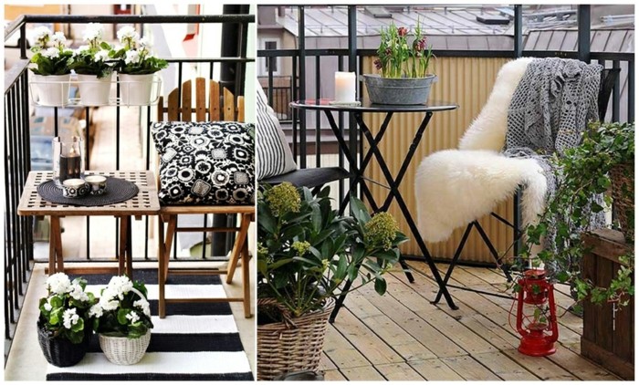 10schmalen-balkon-dizajn-drveni pod-pliš tepiha-uzorak tepiha-metalne stolice-metalni stol okrugli drveni stolac-drvo stol svjetiljka