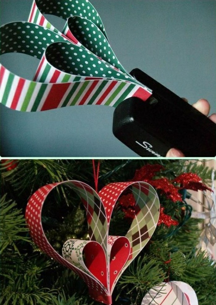 111-weihnachtsdeko בעצמך החלטות לב-טינקר מתוצרת צבעוני-נייר