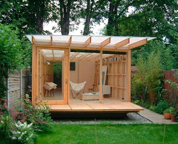 Jardín Sauna de madera bienestar