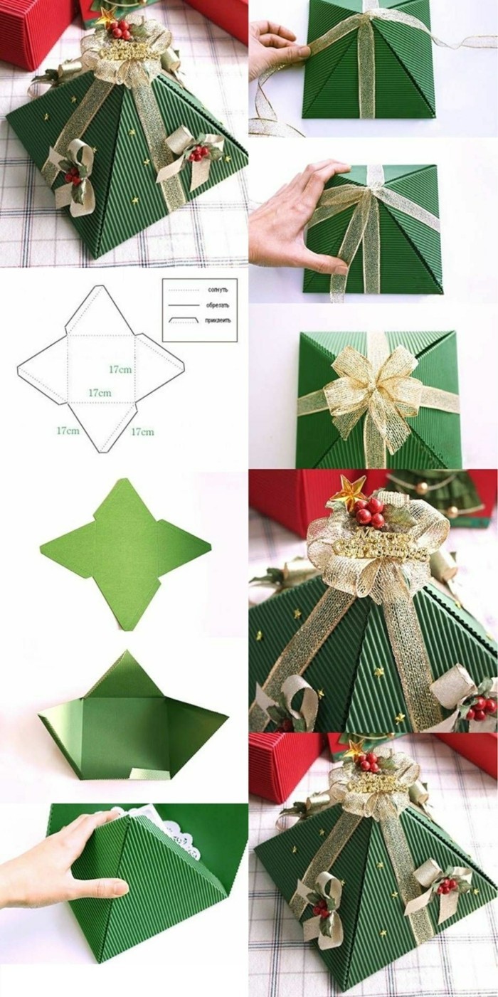 3 decoración de bricolaje de decisiones Weihnachtsdeko-ideas-Navidad-envoltura