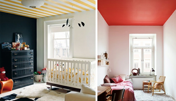 δύο δροσερές εικόνες των δωματίων μωρών