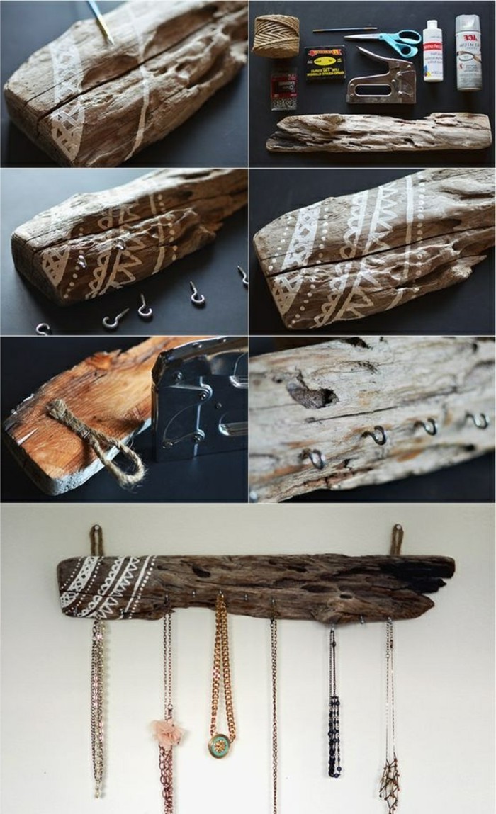 6-Tinker-con-madera a la deriva-gancho de madera bricolaje bricolaje creativa de decisiones