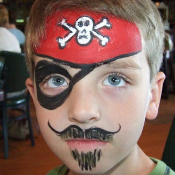 海盗化妆 - 非常抢眼的画面