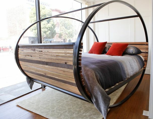 супер екстравагантен дизайн на легло в скандинавски стил