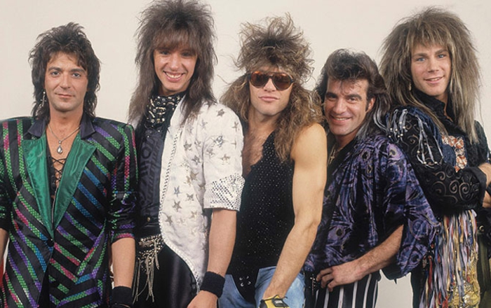 модни прически за мъже в 80-те години - най-високата коса, Vokuhila, Jon Bon Jovi-Hairstyle