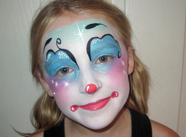 peinture de visage de clown - intéressante idée intéressante cool image intéressante