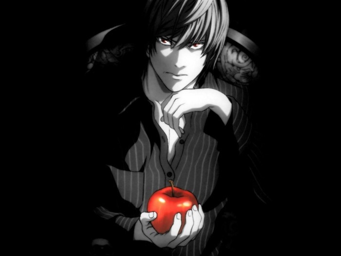Anime imágenes de luz con manzana