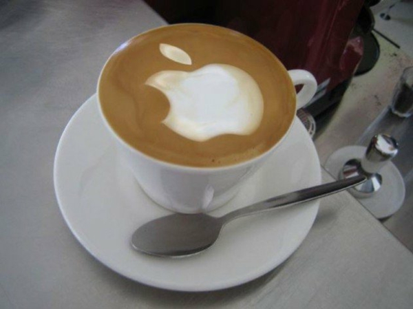 Apple Кафе декорация идея