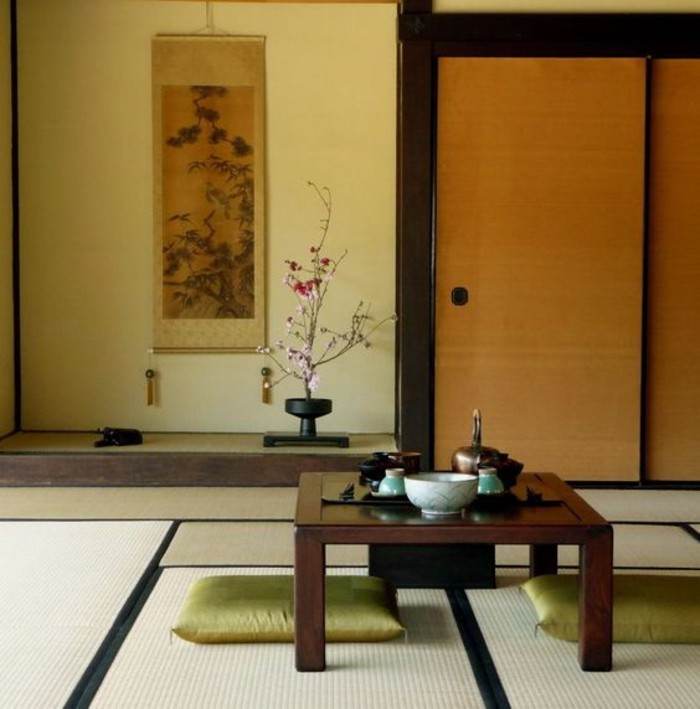 Azijski stol postavka-u japanskom stilu