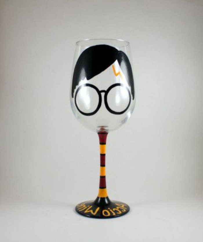 Epätavallisia syntymäpäivä lahjoja-a-Harry Potter viinilasi