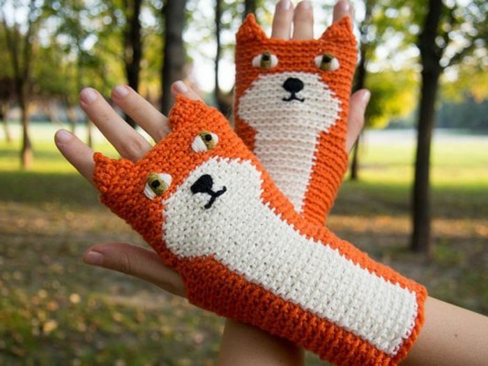 Idées cadeaux insolites gants avec-renards