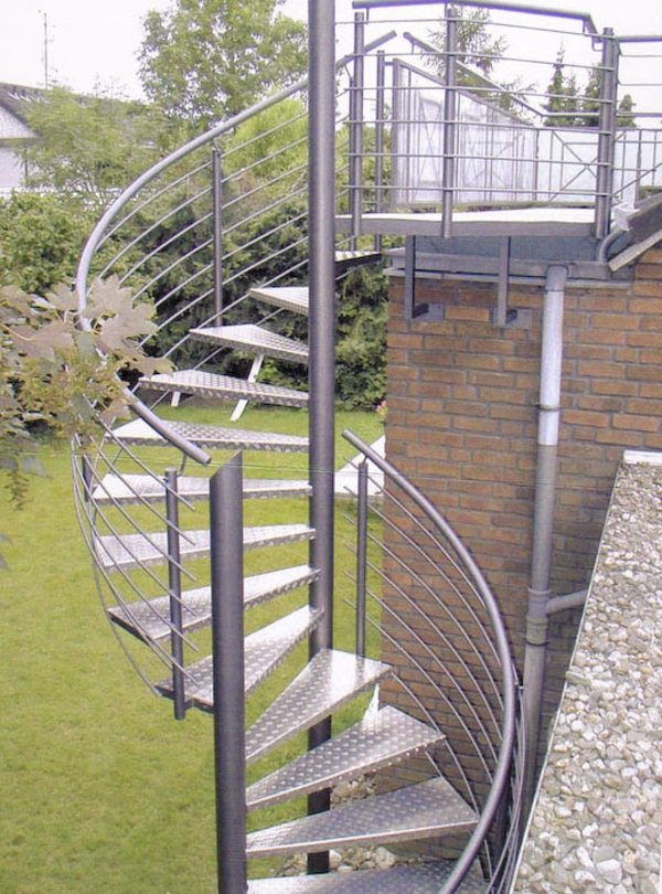 الخارج الدرج دوامة الدرج-Idee.Architektur