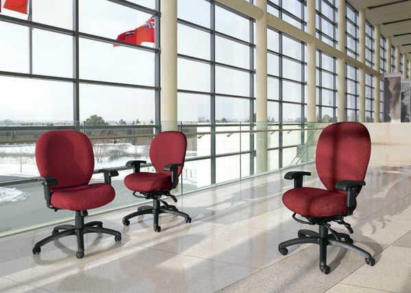 Έπιπλα γραφείου γραφείου καρέκλες-με-μοντέρνο σχεδιασμό-in-κόκκινο χρώμα