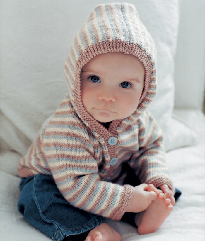Бебе пуловер stricken-