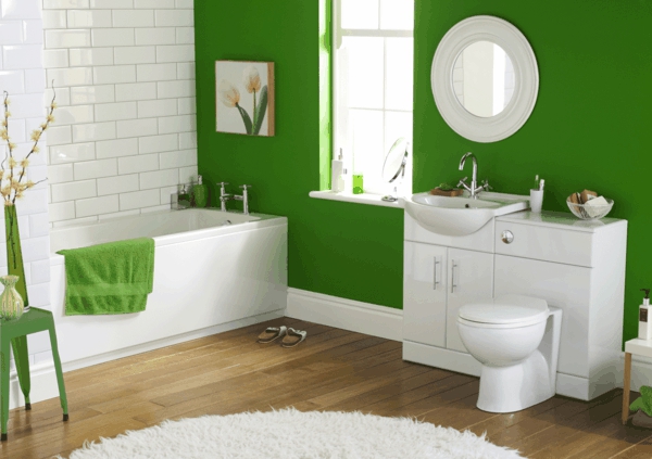 Бебе стая стена дизайн-в-зелен цвят