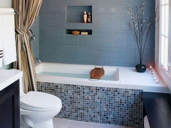शांत स्नान के लिए छोटे बाथरूम-Mozaik