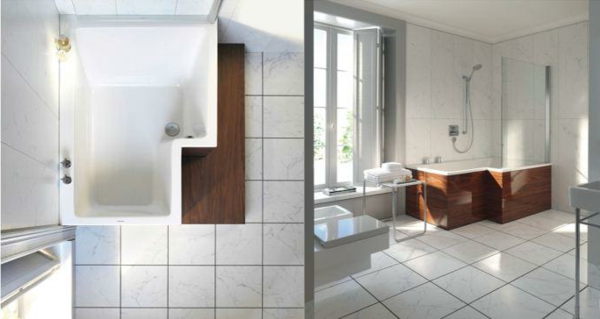 Bañera con ducha de diseño combinatorio zona