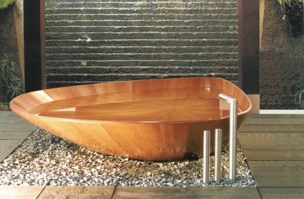 bañeras de madera moderna-baño-