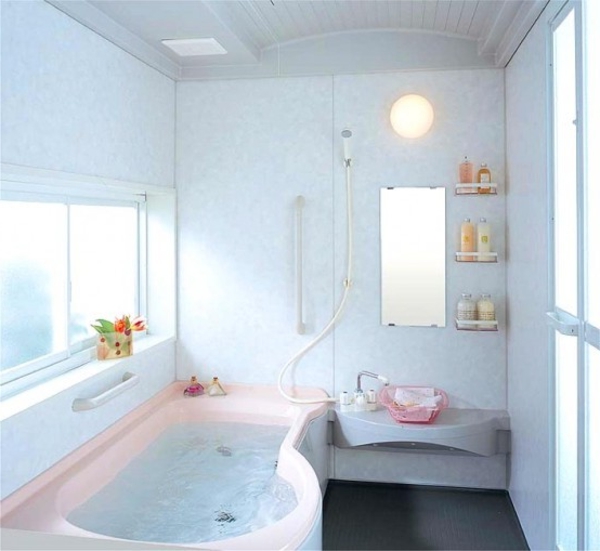 petites baignoires-pour-petite salle de bains conception idée