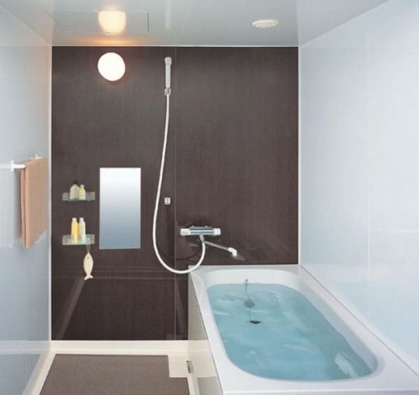 आधुनिक बाथटब-छोटे बाथरूम-उत्कृष्ट के लिए डिजाइन