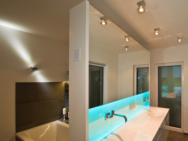 Les salles de bain - idées d'ameublement lumières de plafond