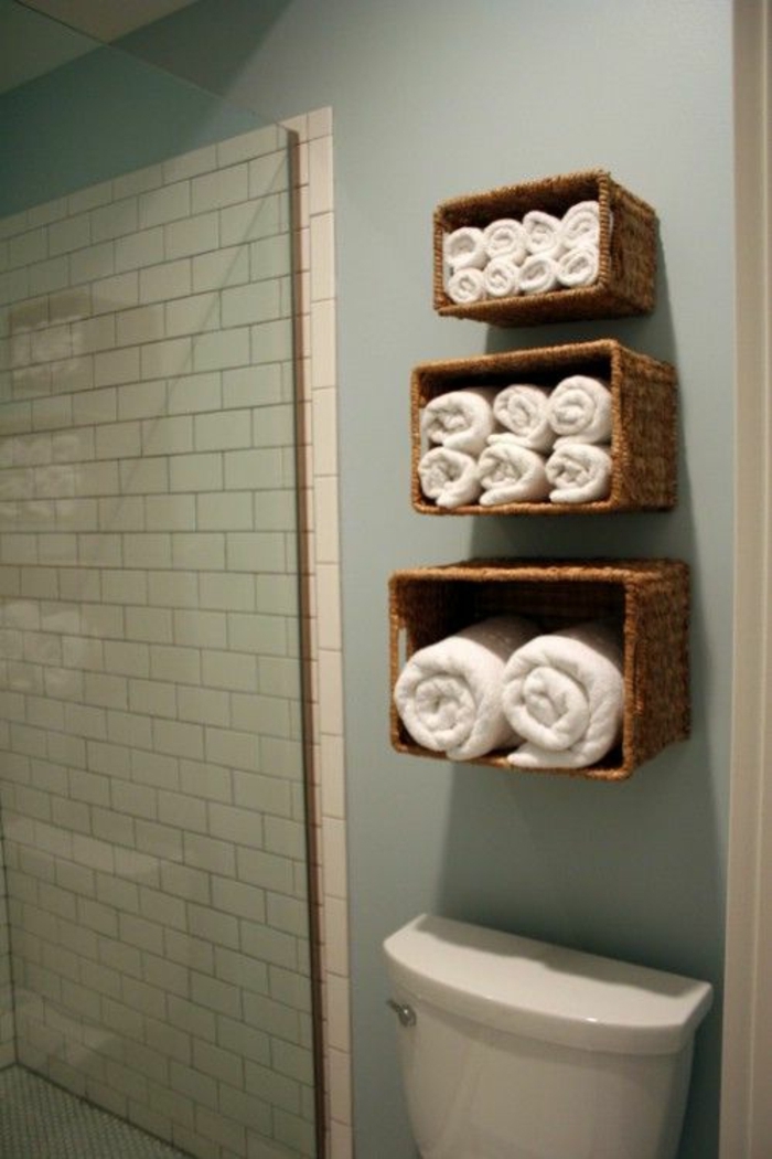 Fürdőszoba ötletek Szervezet-rattan-kendők