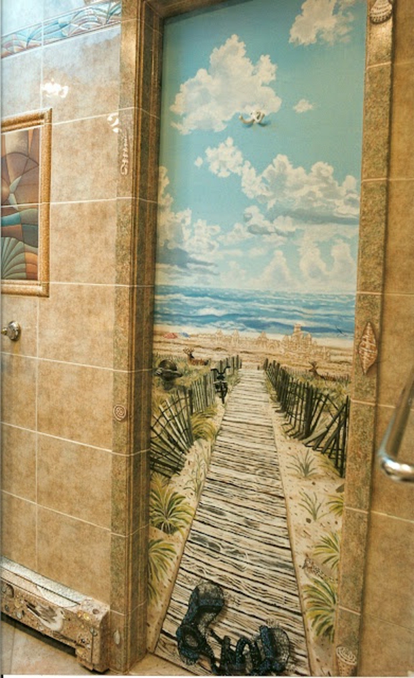 За баня готини-стенописи-плажни стълби