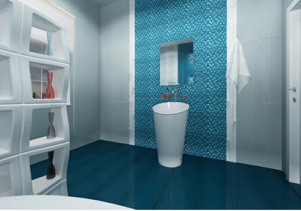 azulejos del baño Ideas de baño azul