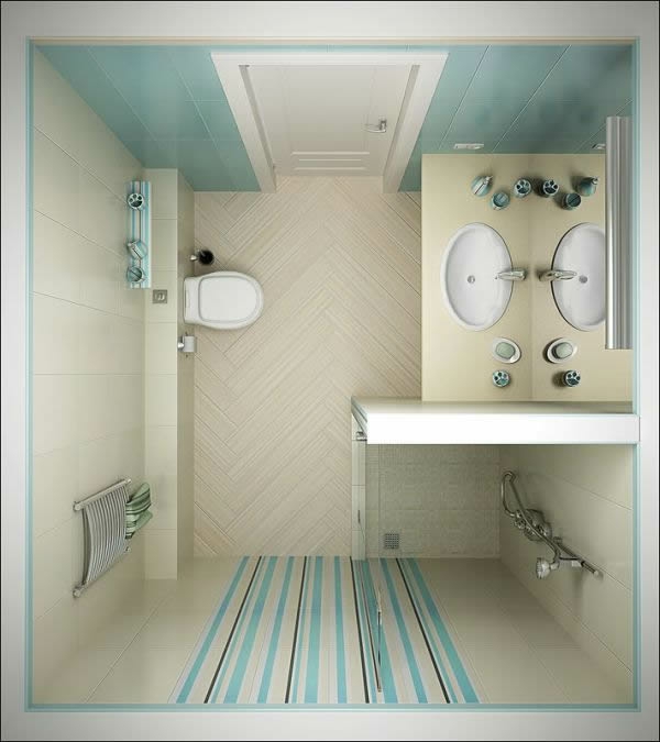 lijepa kupaonica planiranje-za-male-kupatilo-iz-gore vidi
