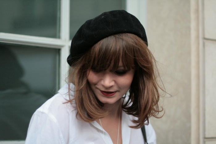 البيريه الفرنسية القبعات السوداء-كلاسيكية من طراز زوجة