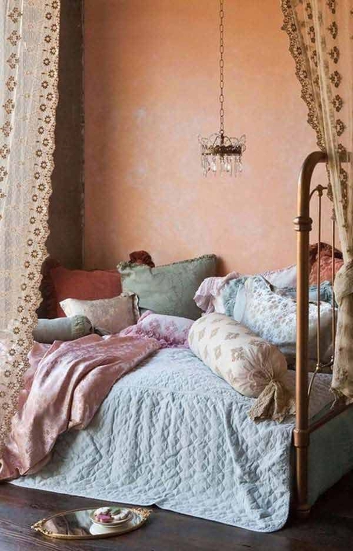 Boho spavaća zavjese jastuk luster