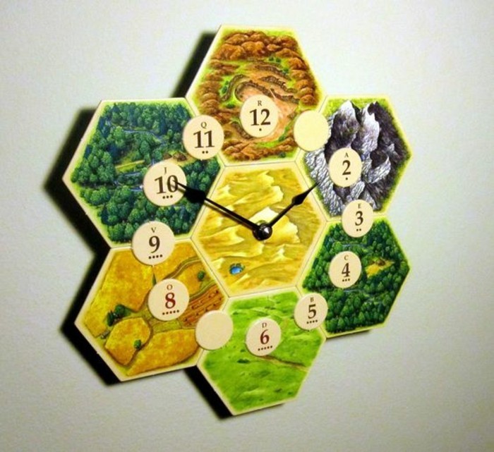 una pared de la tarjeta reloj transformado juego-in-