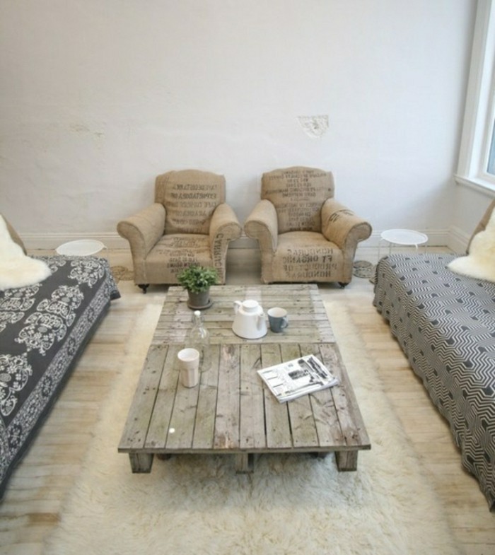 Mesa de café, propiedad y acumulación de madera-rústicos elementos wohnzimme