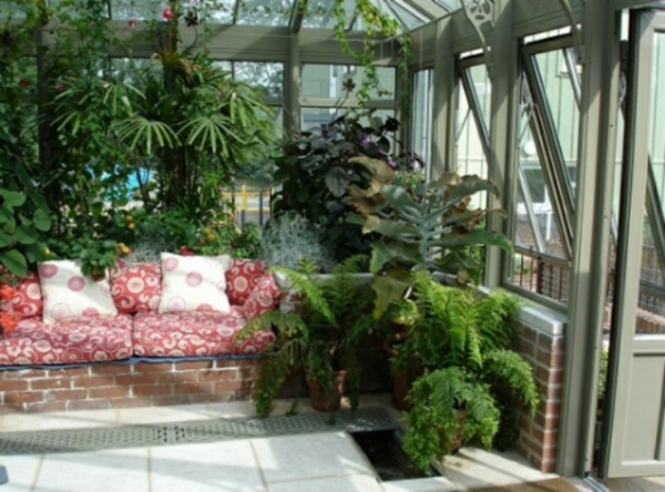 Stan-cum-zimski vrt cigla zimski vrt dizajnirani potkrovlje