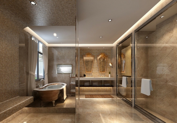 أضواء الحديثة تصميم السقف في-الحمام-.