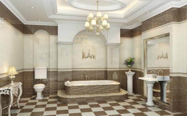diseño de luces de techo moderna-en-Bathrooms--