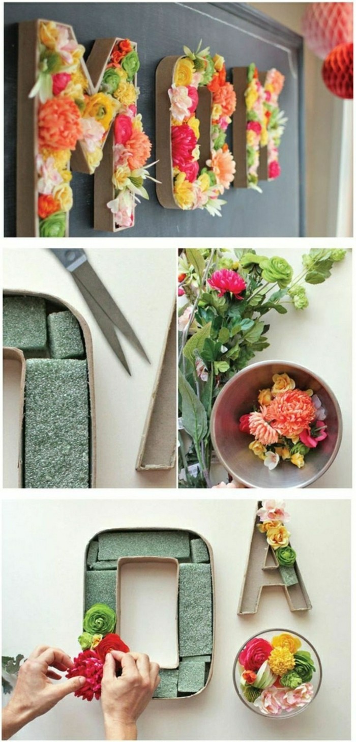 Ideas de decoración-de-la-primavera-arte-de-flores