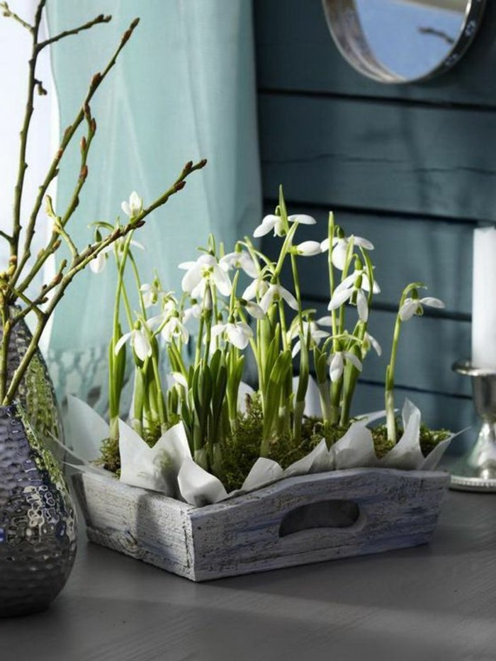Ideas de decoración-para-el-primavera-flor de primavera-deco