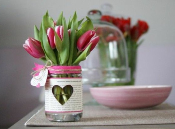 Ukrašavanja ideja-za-proljeće-srce-i-tulipana