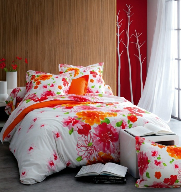 Ideas de decoración-para-el-rojo-blanco-y-primavera