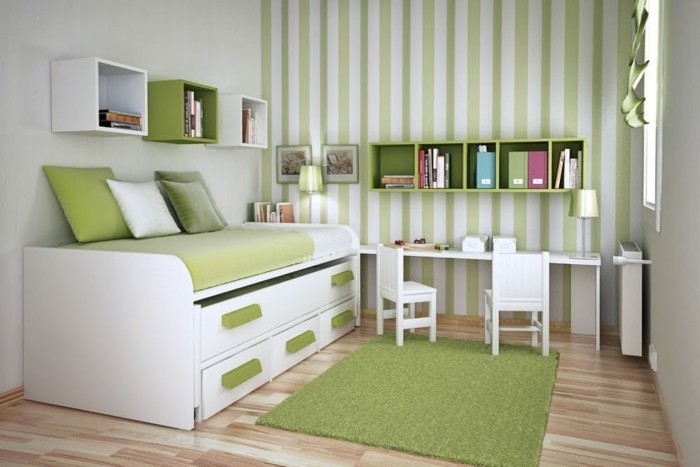 Декорация стая зелено като трева