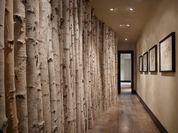 Dekoracije-iz-breza debla-u-podu koncepta