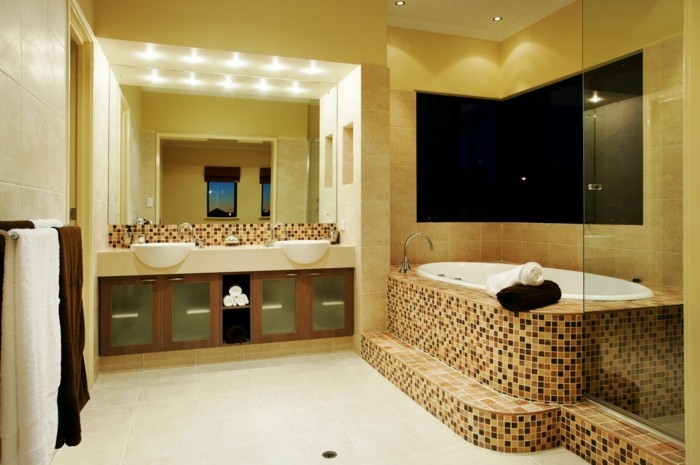 Tervező fürdőszoba-in-barna színű