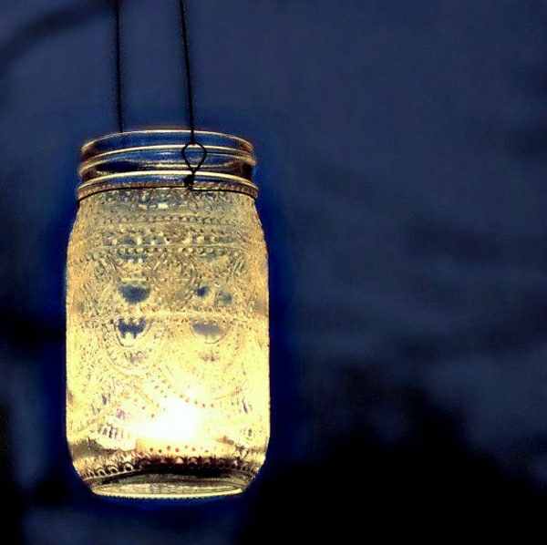 悬Einweckglas灯笼指甲花模式的摩洛哥风格