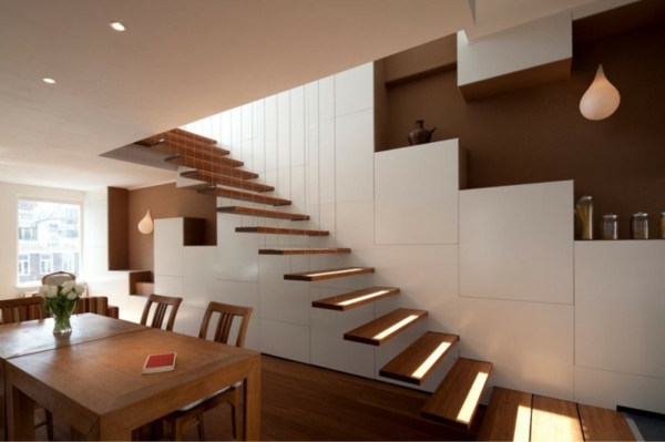 Chic-konzolnim stepenice za kućnog interijera dizajn ideje