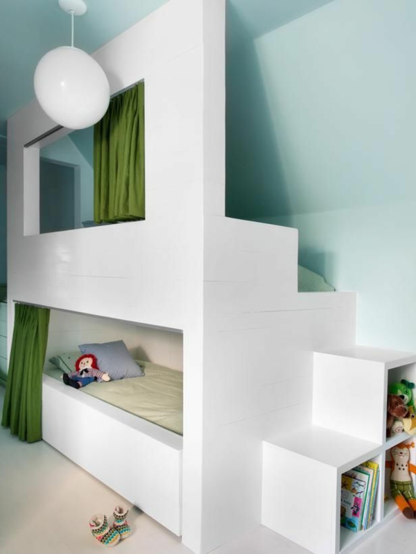 Etagnebett-en cuarto de niños ideas de decoración a través del diseño