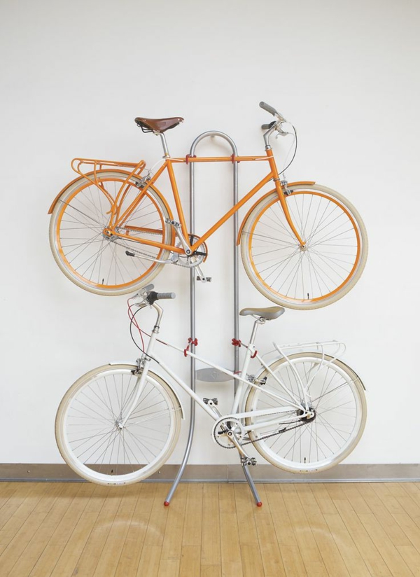 Porte-vélos avec-grand design en acier inoxydable