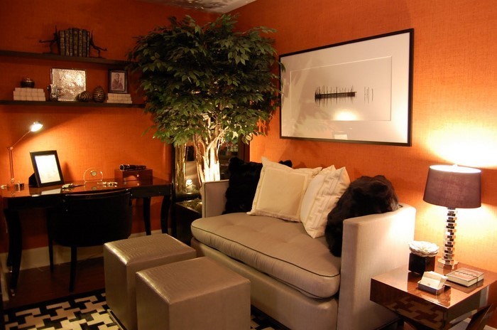 Color-por-estar-en-naranja-A-llamativa decoración